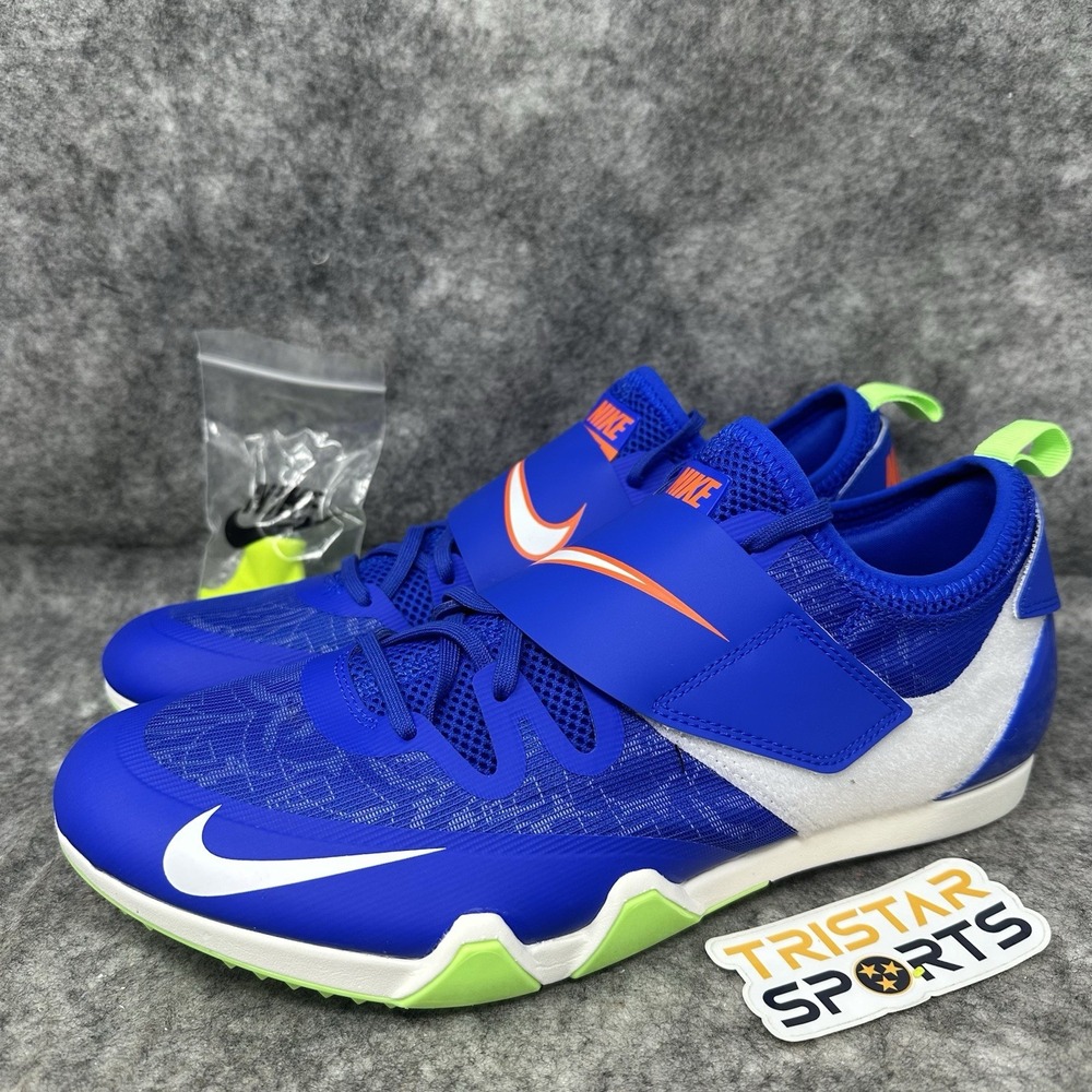 Nike Zoom Pole Vault Elite Track Spikes Mens Size 12 Racer Blue AA1204-400